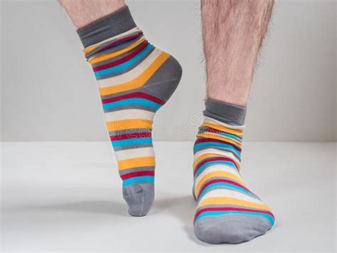 Men`s Feet in Funny, Colorful Socks Stock Image - Image of dress, cheerful: 108472433