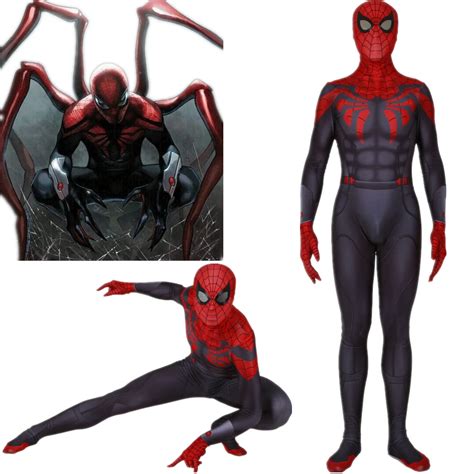 Adult Kids Superior Spider Man Doctor Octopus Cosplay Costume Zentai Spiderman Superhero ...