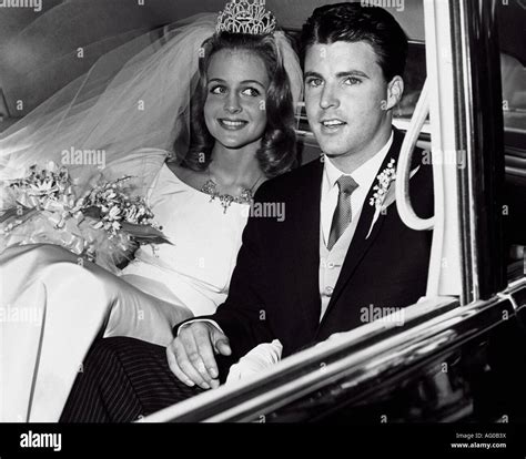 RICKY NELSON US pop singer at his wedding in Los Angeles in April 1963 ...