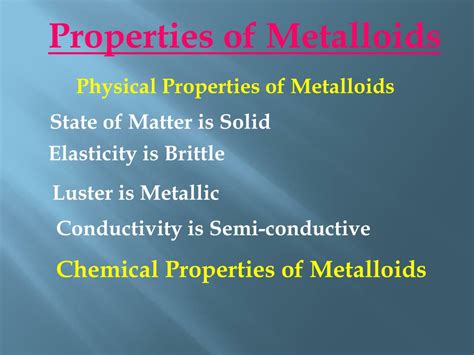 PPT - Metalloids PowerPoint Presentation, free download - ID:1587638