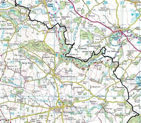 Nidderdale - AONB Wall Map