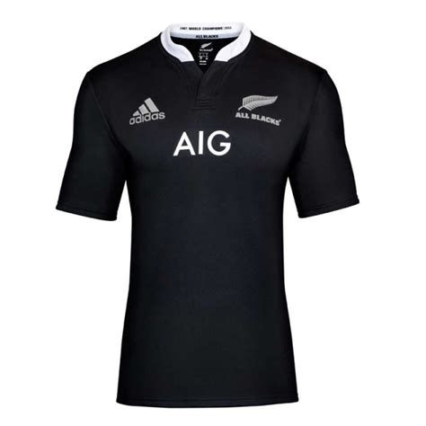 Adidas New Zealand All Blacks Replica Home Short Sleeve 13/14 Jersey