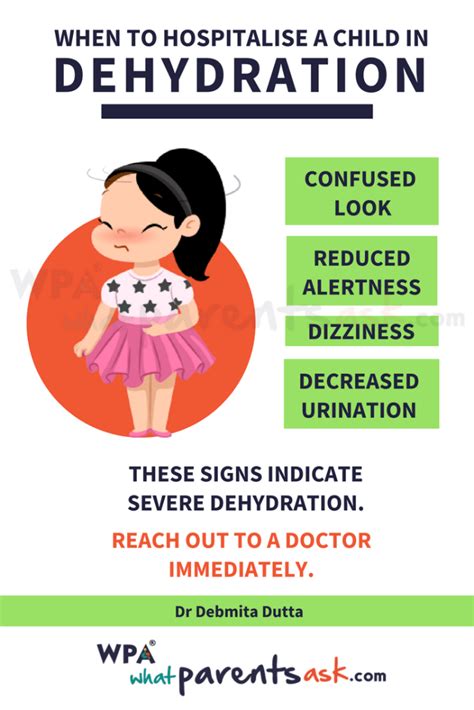 Dehydration in babies and children. Facts signs and treatment