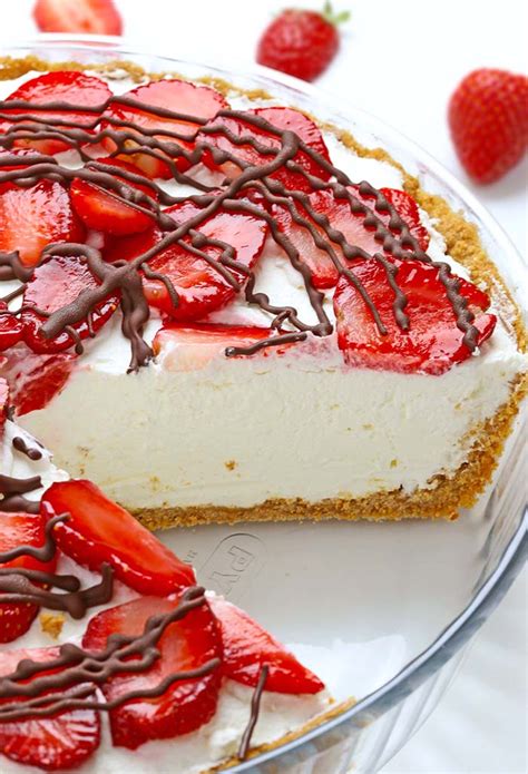 Strawberries and Cream Pie - Cakescottage