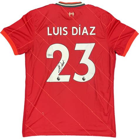 Soccer – Luiz Diaz Signed & Framed Liverpool Jersey (Beckett COA) | Taylormade Memorabilia ...