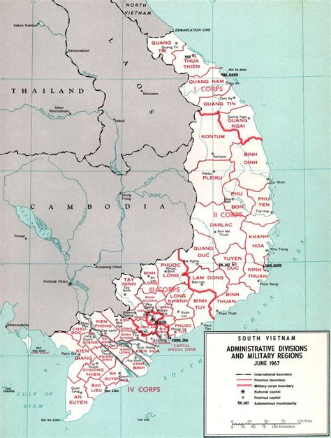 Vietnam Map During Vietnam War