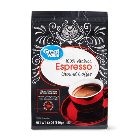 Great Value Espresso Coffee Ground, 12 oz - Walmart.com