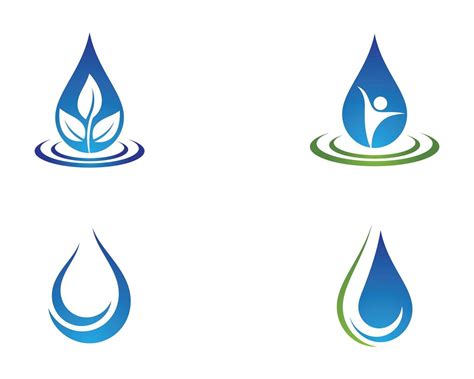 Water Drop Logo Icon Set 1236315 Vector Art at Vecteezy