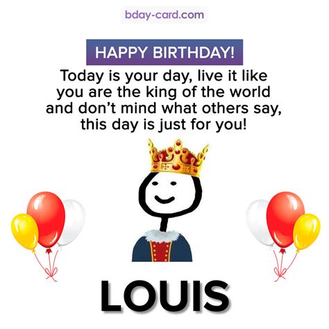 Birthday images for Louis 💐 — Free happy bday pictures and photos | BDay-card.com