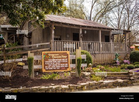 Tennessee Mountain Home, a replica of Dolly Parton childhood house, is pictured in Dollywood ...