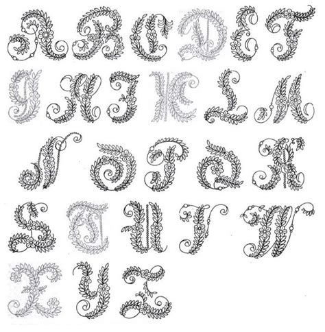 Traceable Printable Hand Embroidery Letters Patterns Free