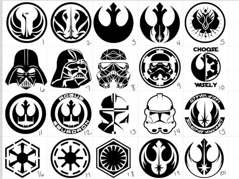 Star Wars Vinyl Logo Car Window Stickers Jedi Stormtrooper Vadar Rebel Empire - Etsy New Zealand