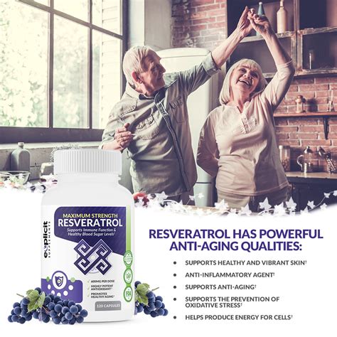 All Natural & Pure Resveratrol – Max Strength 1200mg Daily – 2 Month Supply ...