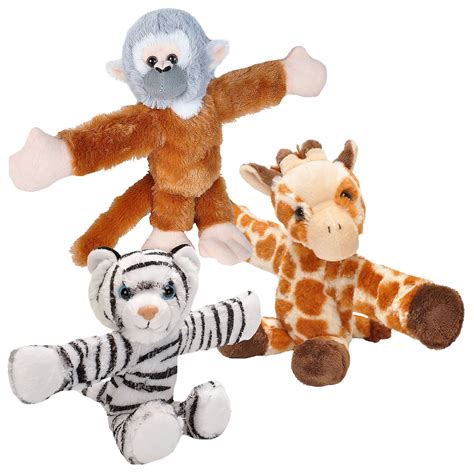 Wild Republic Huggers Plush Giraffe, Monkey, and Tiger - Walmart.com - Walmart.com