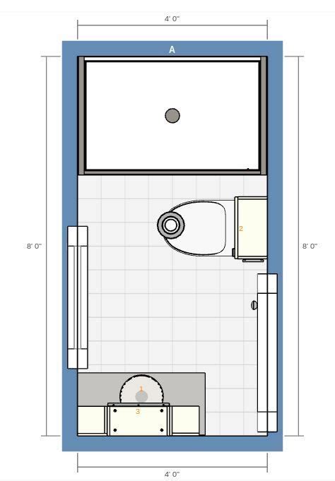 Rectangular Small Bathroom Layout With Shower – TRENDECORS