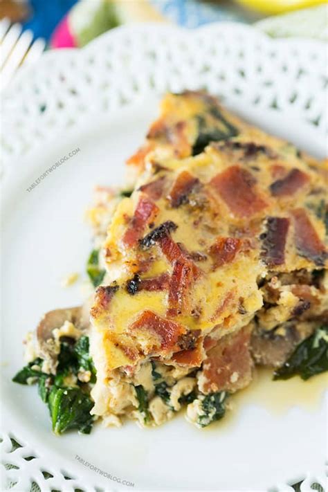 crustless bacon and egg quiche