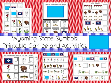 30 Wyoming State Symbol Educational Games. | Made By Teachers