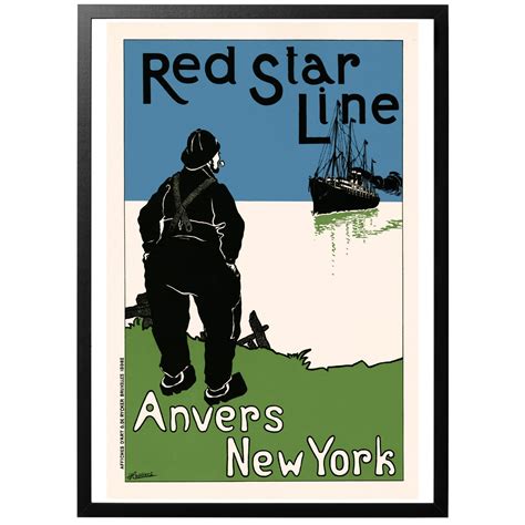 Red Star Line Poster | World War Era