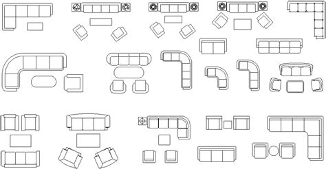 Waiting Area Sofa Cad Block - Sofa Design Ideas