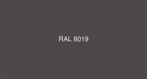 RAL Grey brown [RAL 8019] Color in RAL Classic chart