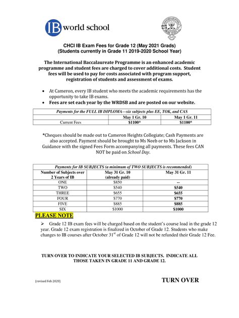 Fillable Online IB (Cameron Heights Collegiate Institute) Fax Email Print - pdfFiller