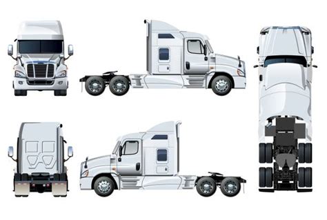 Semi Truck Front Illustrations, Royalty-Free Vector Graphics & Clip Art ...