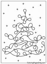 Christmas Lights Coloring Sheet  Free Printable Pages sketch template