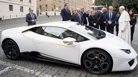 Big Papa: Pope gets white-and-yellow Lamborghini