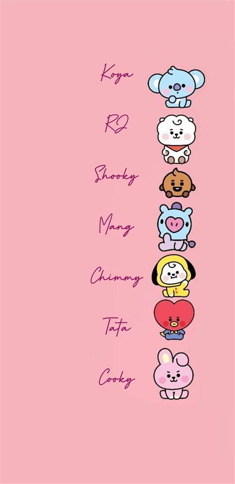 BTS, bt21, cartoon, glitter, kpop, patterns, HD phone wallpaper | Peakpx