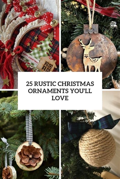 25 Rustic Christmas Ornaments You’ll Love - Shelterness