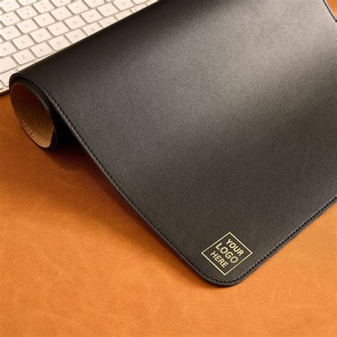 Leather Logo Desk Mat Mouse and Keyboard Large Pad Aesthetic Desk Decor Waterproof Pad Office ...