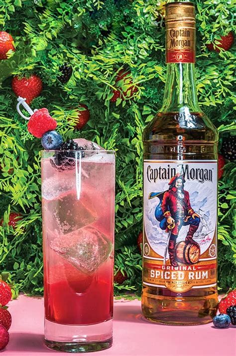 Captain Morgan Backyard Fizz | Spiced rum drinks, Captain morgan ...