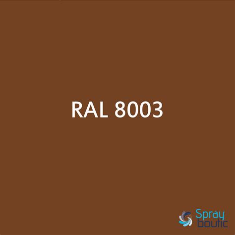 PEINTURE RAL 8003 Brun Argile - Aérosol 520 mL - Ront | meilleur prix web