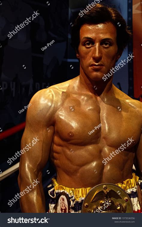 LOS ANGELES, USA - OCT 08, 2015: Sylvester Stallone as Rocky Balboa in Madame Tussauds Hollywood ...