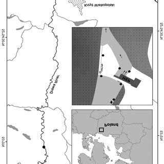 Map showing the location of the Drawa River catchment area (upper... | Download Scientific Diagram