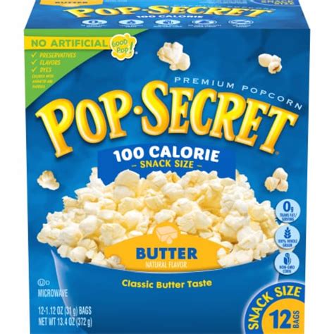 Pop Secret Butter Popcorn Snack Size Bags, 12 ct / 1.2 oz - Fry’s Food Stores