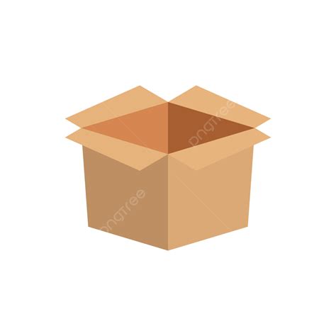 Flat Cardboard Clipart Vector, Cardboard Box Vector Ilustration In Flat Style, Cardboard, Box ...