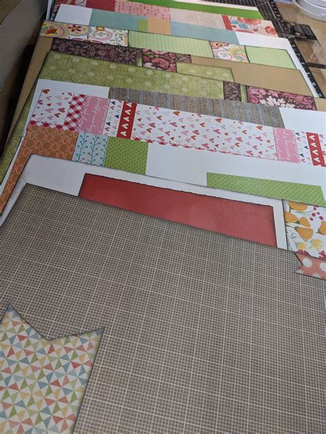 Scrapbook Layout Base Pages from Paper Collection Scraps in 2023 | Paper crafts, Scrapbook, Paper