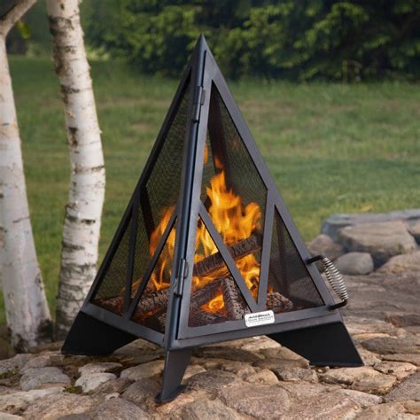 Iron Embers Pyramid Outdoor Fireplace