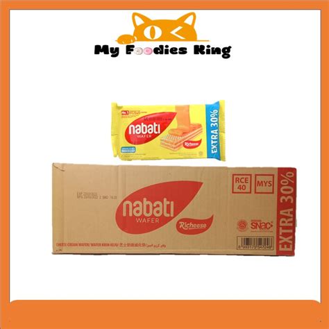 Halal 48g x 60pcs Value pack carton Nabati Wafer Richeese EXTRA 30% [ My foodies King ] | Shopee ...