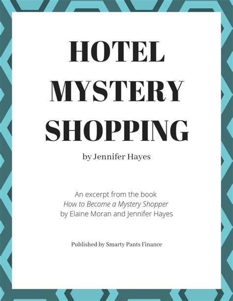 Hotel Mystery Shopping eBook – PDF Download – Smarty Pants Finance