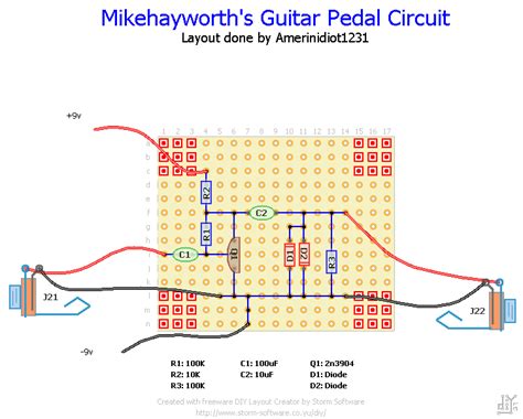 Circuit Diagram Of Distortion Pedal