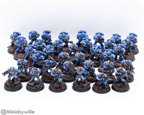 Firstborn space marines army progress. Still 100+ marines and multiple ...