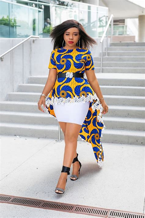 Ankara Top / African Tops for Women / Ankara Peplum Top / | Etsy