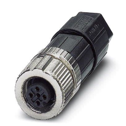 M12 4-pole Straight Female Connector (1424655) | DamenCNC B.V.