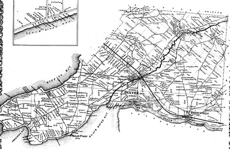 1864 Town of Brownville Map