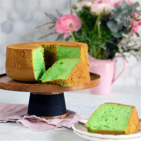 Pandan Cake - Light as air and Dairy Free - Belly Rumbles