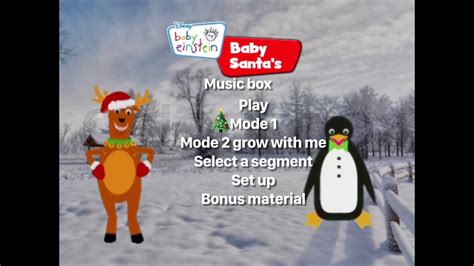 Baby Einstein baby Santa’s music box 2009 dvd menu - YouTube