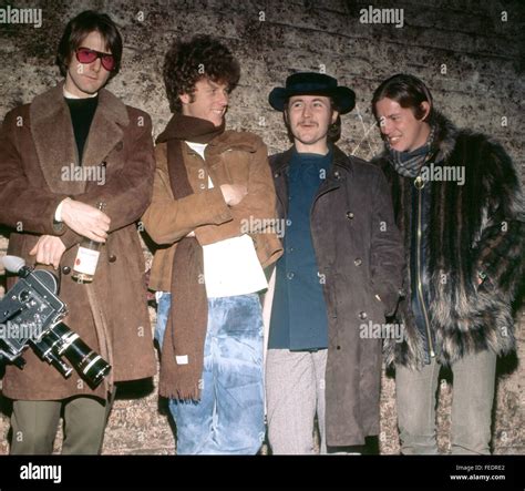 THE BYRDS US rock group in February 1967. From left: Roger McGuinn, Chris Hillman, Dave Crosby ...