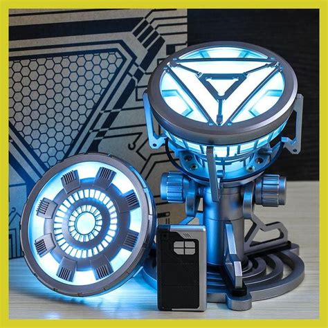 The Avengers Iron Man Mk43 MK6 Arc Reactor with LED Light Tony Stark ...